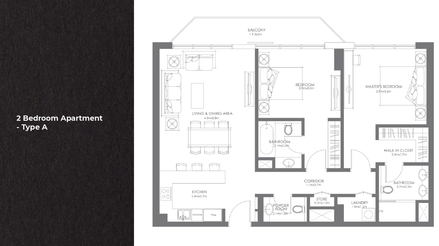 2 BR - Type B